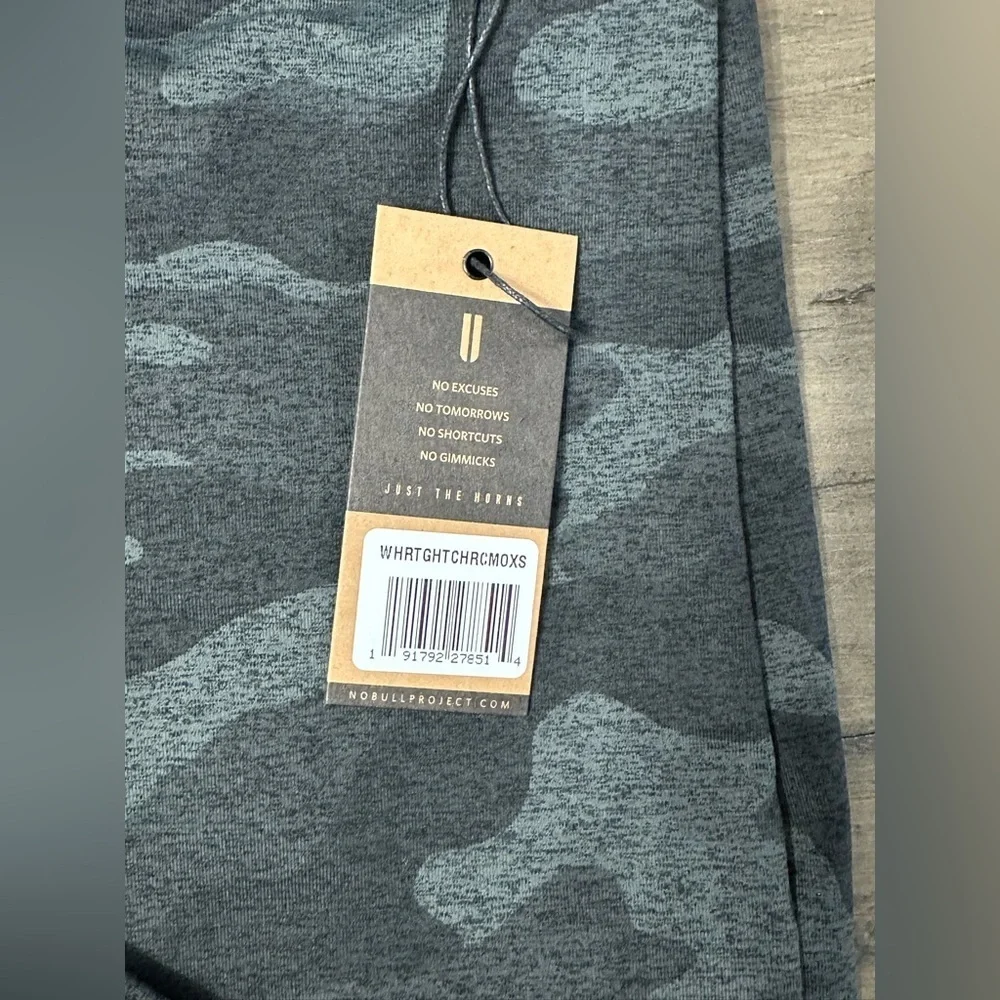 NWT NOBULL High-Rise Plush Heather Tight - XS - Charcoal Camo (Gray) - Picture 6 of 8